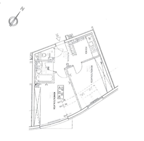 Wohnung - 1050, Wien - Helle 2 Zimmer Dachgeschoß  Wohnung in bester Lage - 1050 Wien!