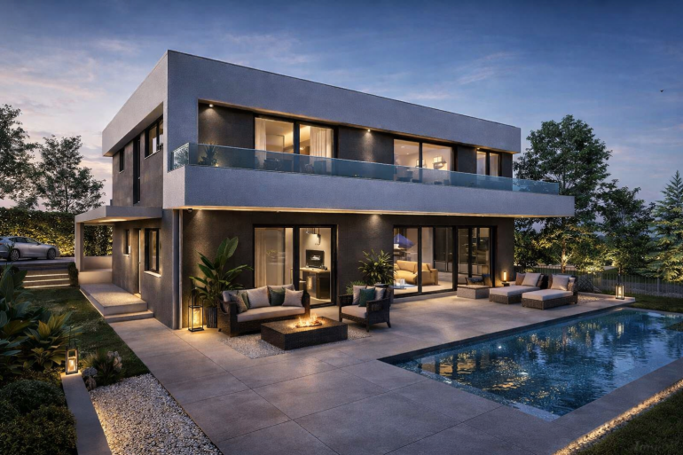 Haus - 8101, Gratkorn - Modernes Einfamilienwohnhaus in Gratkorn, Erstbezug 2026, 4 Zimmer, Carport optional, Gartennutzung, perfekt für Familien!