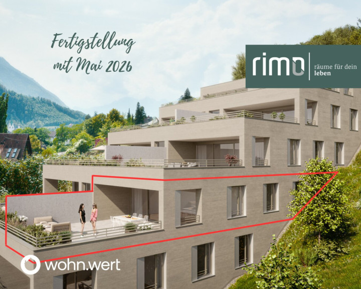 Wohnung - 6800, Feldkirch - Wohnanlage "Hillside" - Traumhafte 3-Zimmerwohnung mit imposanter Terrasse - Top 15