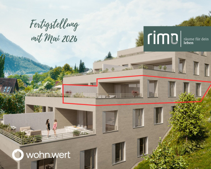 Wohnung - 6800, Feldkirch - Wohnanlage "Hillside" - Traumhafte 3-Zimmerwohnung mit imposanter Terrasse - Top 17