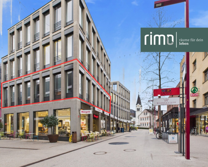 Büro / Praxis - 6840, Götzis - Helle, großzügige Büroeinheit mitten Am Garnmarkt in Götzis mit ca. 140 m²