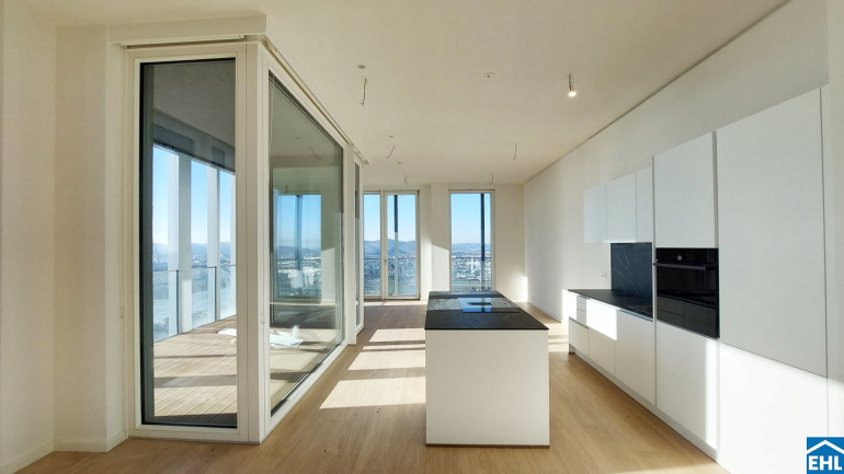 Wohnung - 1020, Wien - Erstbezug – 3-Zi.-Wohnung mit Rooftop Pool & Sauna