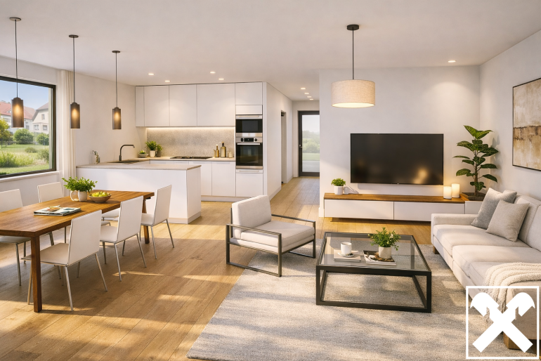 Haus - 4060, Leonding - Exklusive Neubau-Doppelhaus-Hälfte mit Doppelgarage (Schlüsselfertig)