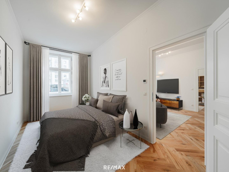 Wohnung - 1080, Wien - Perfekt sanierte 3 Zimmer Stilaltbauwohnung am Bennoplatz!
