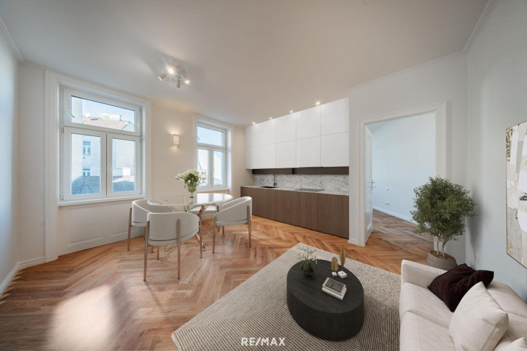 Wohnung - 1050, Wien,Margareten - Hochwertig sanierter 2-Zimmer-Erstbezug mit durchdachtem Raumkonzept