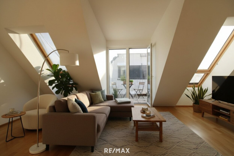 Wohnung - 1100, Wien,Favoriten - Ideales Vorsorgeprojekt in 1100, Rustenfeld | 2-Zimmer-Dachgeschosswohnung mit Terrasse