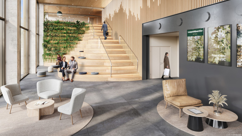 Büro / Praxis - 1020, Wien - LeopoldQuartier Office | Modernes Büro in Holzhybridbauweise | Nahe Donaukanal