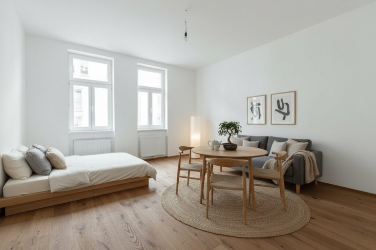 Wohnung - 1050, Wien,Margareten - Luxus Garconniere im 3.Liftstock! Altbau-Erstbezug im 5. Bezirk!