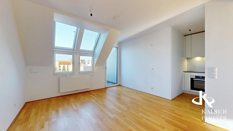 Wohnung - 1160, Wien - Lichtdurchflutete Dachgeschoßwohnung mit Balkon und Fernblick!