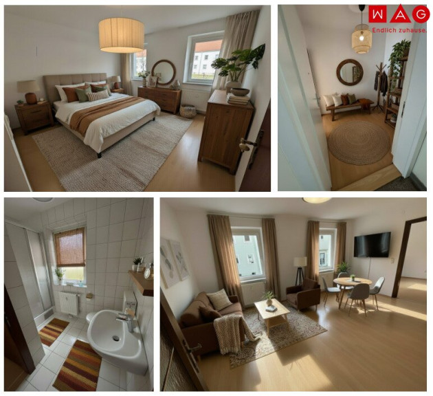 Wohnung - 4400, Steyr - Ein Zuhause zum Ankommen und Wohlfühlen: gemütliche 3-Zimmer-Erdgeschosswohnung mit Charakter in Münichholz - ruhige, zentrumsnahe Lage in Steyr mit ausgezeichneter Anbindung!