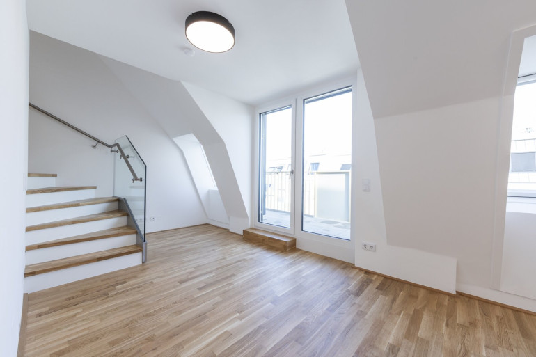 Wohnung - 1220, Wien - Komfort auf ganzer Linie: 3 Zimmer, 2 Bäder, Balkon und zwei Terrassen für das perfekte Zuhause