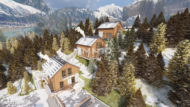 Haus - 8831, Oberwölz - Modernes Chalet in Oberwölz mit Garten, 3 Zimmern, 2 Bädern & Garage – Erstbezug im Skigebiet