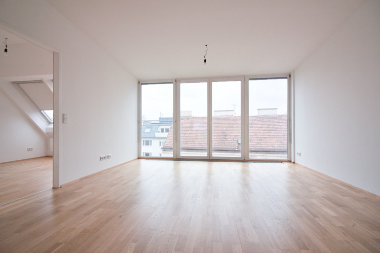 Wohnung - 1030, Wien - Sonnige, wunderschöne 3-Zimmer Dachgeschoßwohnung in TOP Lage | 80 m zur U3 | riesige, private Terrasse mit Traum-Ausblick