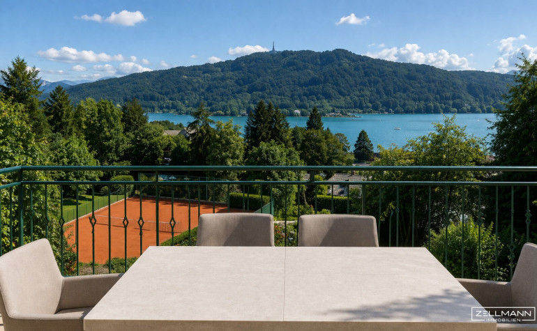 Haus - 9210, Pörtschach am Wörther See - PÖRTSCHACH | Villa Leonstain | Pool ganzjährig | traumhafter Seeblick | ca. 200m Luftlinie zum See | Aufzug | ZELLMANN IMMOBILIEN