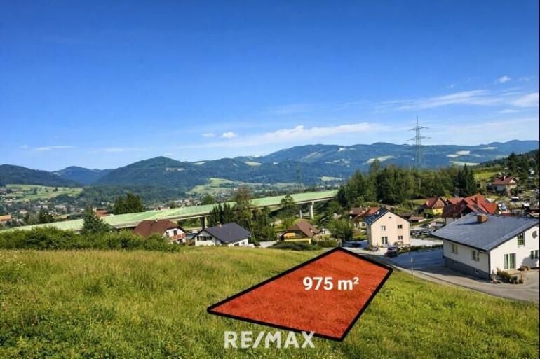 Grundstück - 8670, Krieglach - *** TOP ANGEBOT 975m² Baugrundstück 572/4 in Krieglach: Ruhige, Erhöhte Lage mit wundervollem Ausblick ***