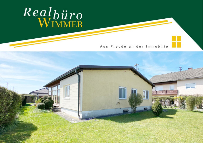 Haus - 4623, Gunskirchen - Älterer, aber gepflegter Bungalow mit großem Wintergarten