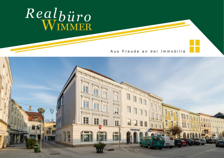 Büro / Praxis - 4910, Ried im Innkreis - Großzügige, helle Büro- oder Praxisfläche in repräsentativem Stadthaus am Roßmarkt