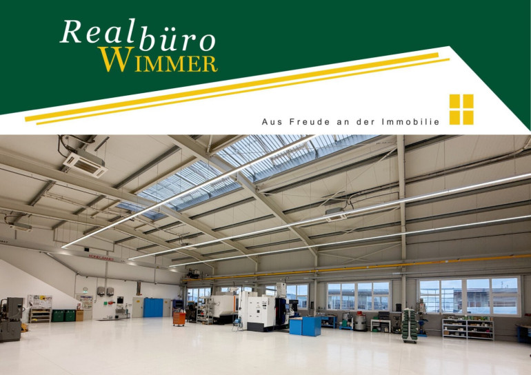 Halle / Lager / Produktion - 4653, Eberstalzell - Neuwertige Betriebsstätte mit ca. 330 m² Halle samt Deckenkran