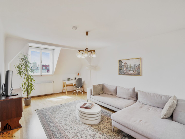 Wohnung - 1120, Wien - Großzügige Dachgeschosswohnung mit 3 Zimmern in gepflegtem Altbau