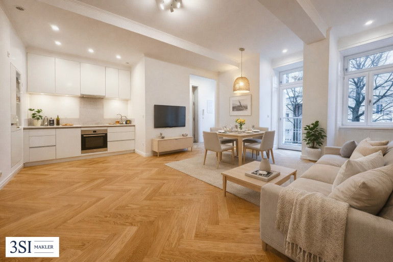 Wohnung - 1070, Wien - Stilvoller Erstbezug: Großzügige 4-Zimmer-Wohnung mit privater Freifläche