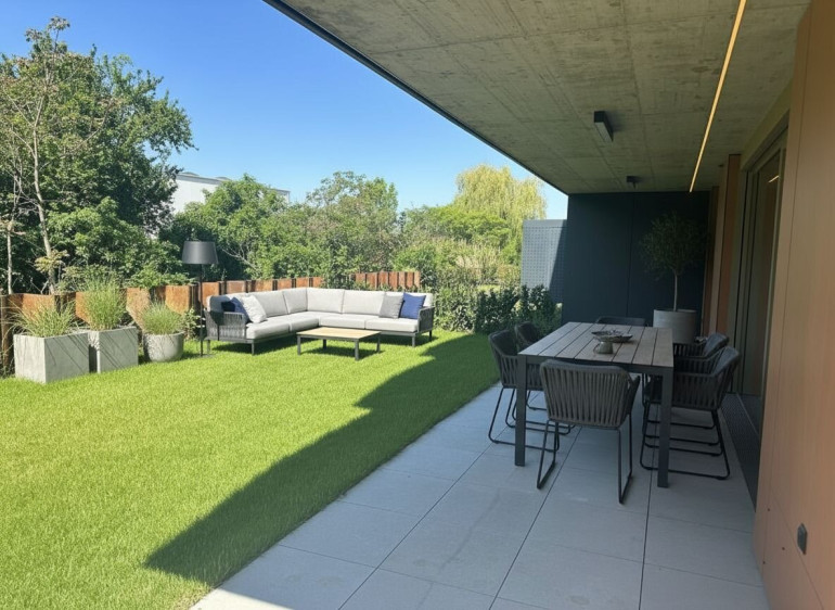 Wohnung - 2481, Achau - Noch bis 30.6. teilw. Eintragung sparen - Exklusives GARTEN-Domizil mit PRIVATPOOL und Küchen-Gutschein.