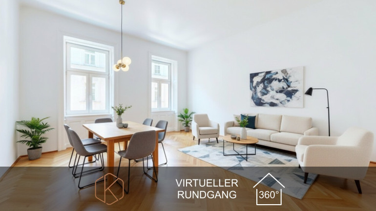 Wohnung - 1030, Wien - Hübsch sanierte ALTBAU-Wohnung | 2 Zimmer - 82m²  | Nähe Donaukanal