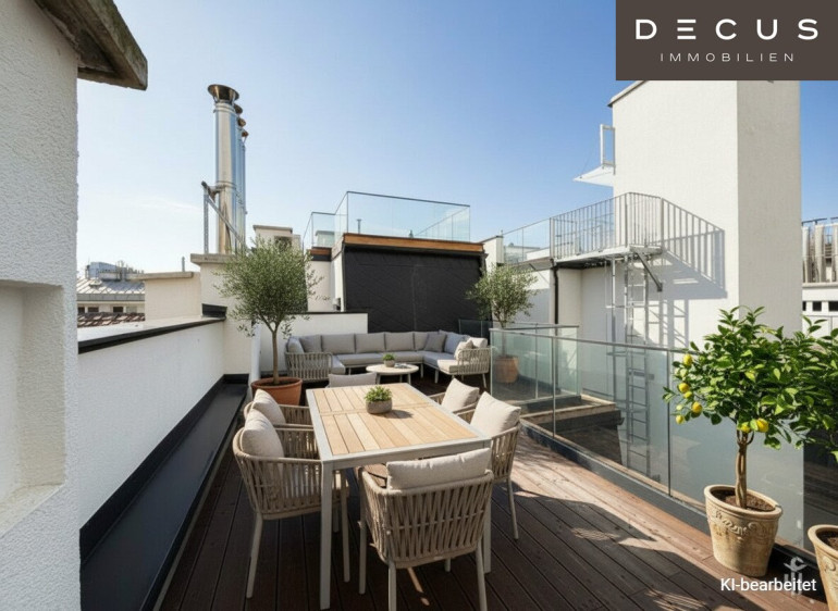 Wohnung - 1020, Wien - 4 ZIMMER DACHGESCHOSSRESIDENZ | MIT SONNIGER TERRASSE UND VIEL PRIVATSPHÄRE | MODERN AUSGESTATTET