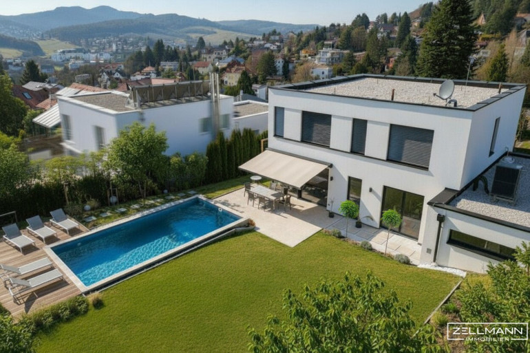 Haus - 3003, Gablitz - GABLITZ | modernes Einfamilienhaus mit tollem Ausblick über Gablitz | Pool | luxuriöse Ausstattung | Bj 2024 | ZELLMANN IMMOBILIEN