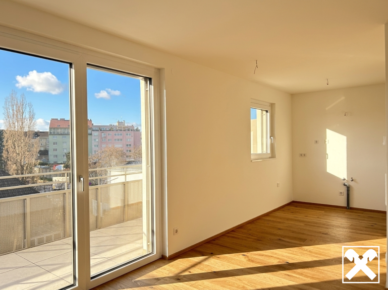 Wohnung - 1210, Wien - Ihr Refugium im Dachgeschoss – sonnig & moderne 2-Zimmer-Terrassenwohnug