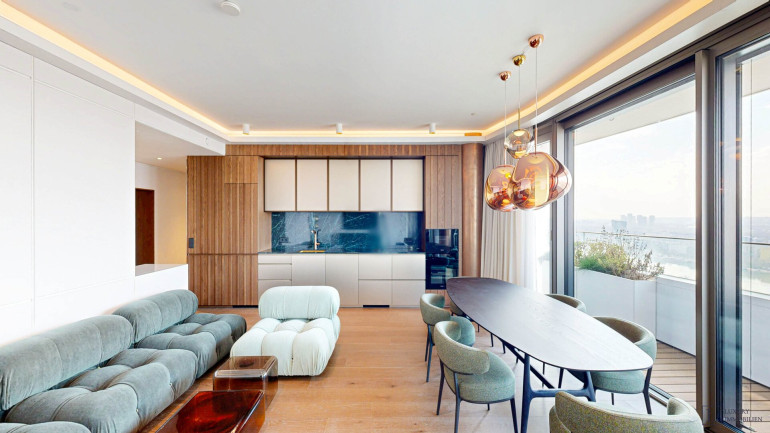 Wohnung - 1220, Wien,Donaustadt - Ikonische Designerwohnung im Danube Flats – im höchsten Wohnturm Österreichs