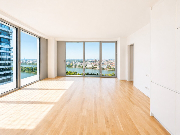 Wohnung - 1220, Wien - Frühstück mit Stephansdom, Abend mit Lichtermeer im Prater: DC2 Tower: 37. Etage