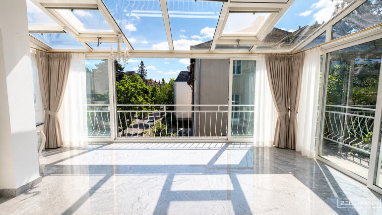 Wohnung - 1130, Wien - „Dachgeschosswohnung mit privatem Lift, Wintergarten und Garage in absoluter Toplage Hietzing“ | ZELLMANN IMMOBILIEN