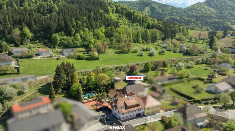 Haus - 9470, St. Paul im Lavanttal - Wohnen, arbeiten und investieren in Bestlage: Exklusive Wohn-/Gewerbeimmobilie mit Pool, parkähnlichem Garten und großem Entwicklungspotenzial in St. Paul