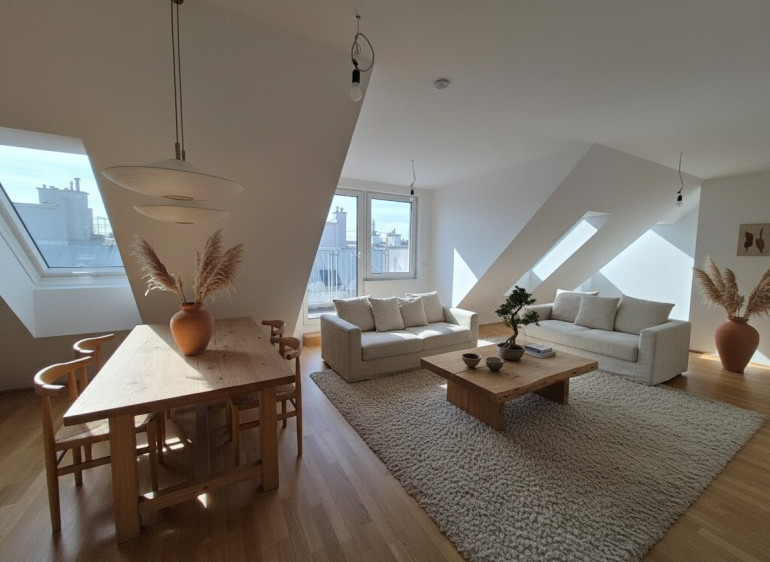 Wohnung - 1210, Wien - Moderne 2 Zimmer DG-Wohnung mit Klimaanlage, Terrasse und hochwertiger moderner Ausstattung - Siegfriedgasse