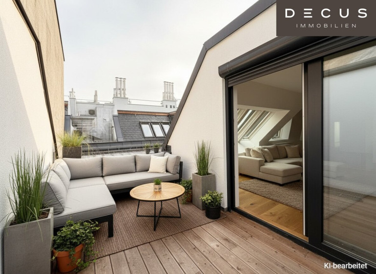 Wohnung - 1020, Wien - 3 ZIMMER DACHGESCHOSSWOHNUNG | MIT RUHIGE TERRASSE | IM HERZEN VON LEOPOLDSTADT