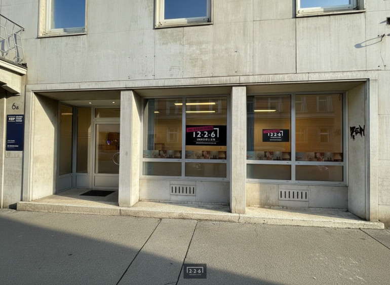 Büro / Praxis - 6020, Innsbruck - 226 Immobilien: Geschäfts- Teilfläche im Erdgeschoss mit großer Fensterfront in Innsbruck-Wilten zur Miete