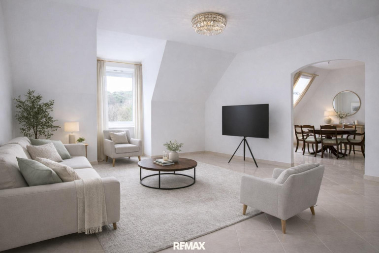 Wohnung - 2500, Baden - NEUER PREIS! - Stilvolle 3,5-Zimmer-Wohnung mit Terrasse und herrlichem Panorama auf die historischen Burgruinen
