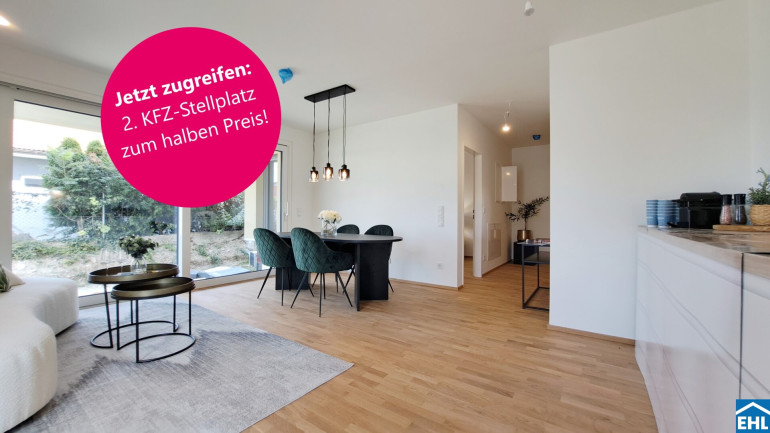 Wohnung - 2700, Wiener Neustadt - Sichern Sie sich den zweiten KFZ-Stellplatz jetzt mit 50 % Preisvorteil.