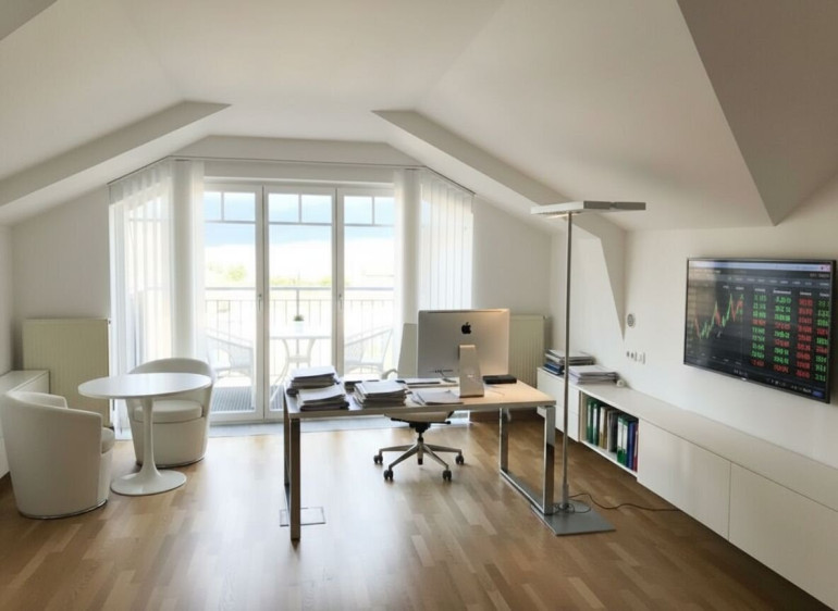 Büro / Praxis - 1130, Wien - Repräsentatives, klimatisiertes DG-Büro in edlem Stilzinshaus - ALT-HIETZING - Unbefristet.