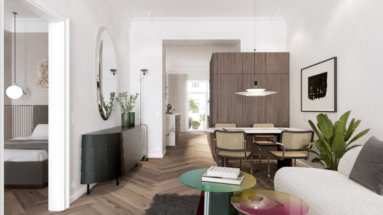 Wohnung - 1030, Wien - Stilvolle Altbau-Eleganz trifft modernen Wohnkomfort