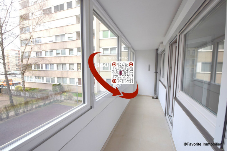 Wohnung - 1100, Wien - Schöne, gepflegte & zentral begehbare 3-Zi-Wohnung mit Loggia & Garage
