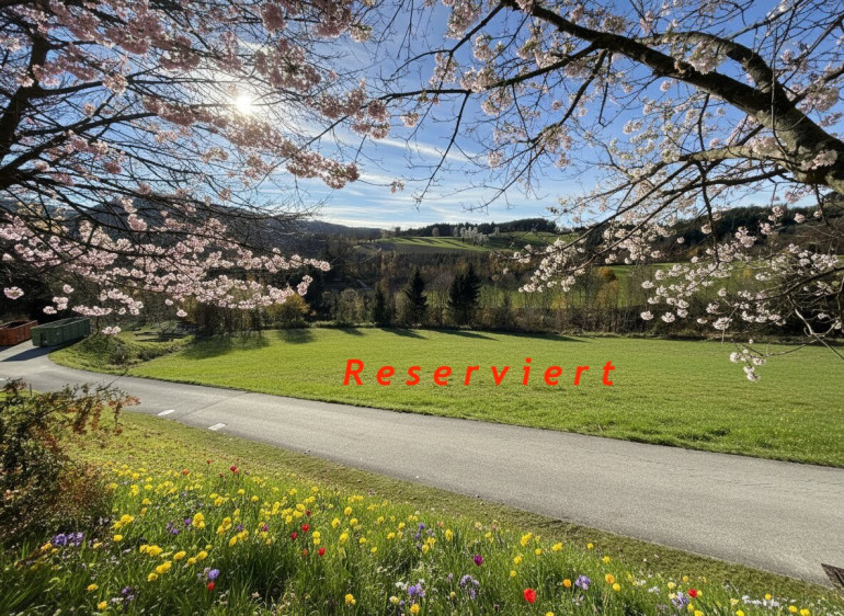 Grundstück - 2833, Bromberg - Bromberg am Beginn der Buckligen Welt: Sonniger Baugrund in leichter Hanglage!