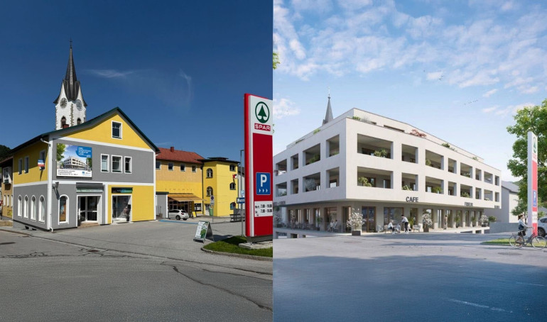 Zinshaus Renditeobjekt - 4273, Unterweißenbach - Geschäfts- u. Wohnobjekt mit Potential vis a vis Top-Sparmarkt - Zentrum Unterweissenbach (Baurecht oder Superädifikat)