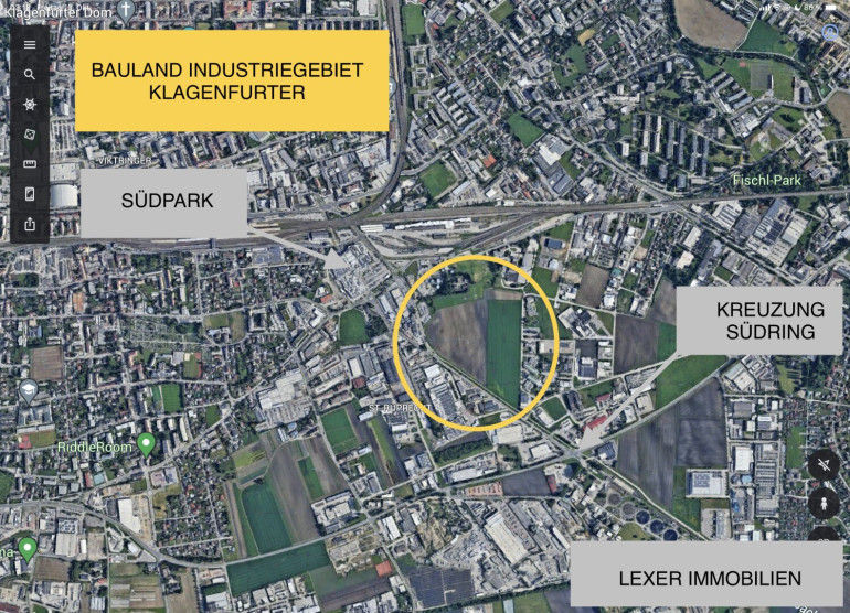 Grundstück - 9020, Klagenfurt am Wörthersee - Standortsuche: Industrie-Gewerbe-Grundstück  in Klagenfurt