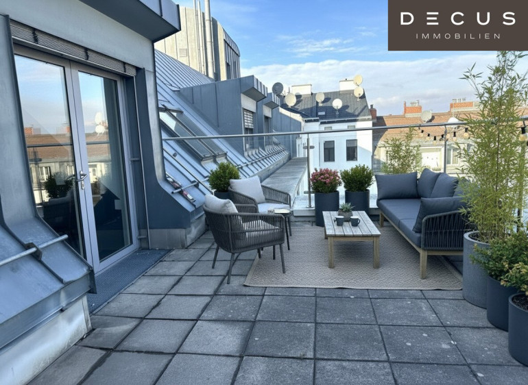 Büro / Praxis - 1120, Wien - | GEKÜHLTES DACHGESCHOSS-BÜRO mit Terrasse | unmittelbare U-Bahn-Nähe