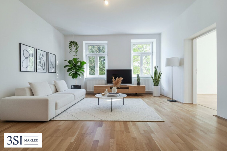 Wohnung - 1030, Wien - Helle 2-Zimmer-Wohnung mit Park- und Grünblick im 3. Obergeschoss
