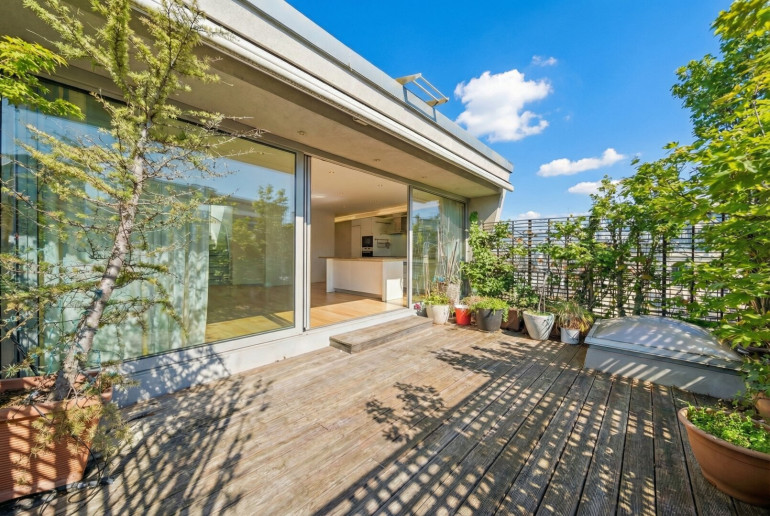 Wohnung - 1040, Wien - Beste Aussicht über die Stadt: Elegante Dachgeschosswohnung mit zwei Terrassen