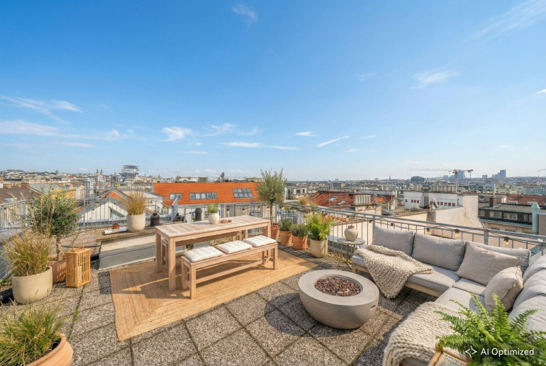 Wohnung - 1060, Wien - Zeitlose Eleganz: Luxuriöse 5-Zimmer-Residenz mit Terrassen im begehrten Bezirk Mariahilf