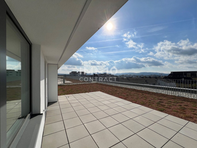 Wohnung - 3500, Krems an der Donau - KREMSER WOHNKONZEPT - TOP77/6./ 2ZI-54qm Dachterrassenwohnung, Ostbalkon, Westterrasse € 234.979,81 +2 TG € 35.161,74 > Gesamtkaufpreis € 270.141,55 - klimaaktiv!