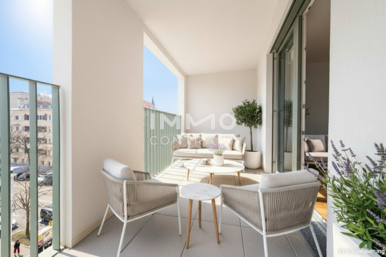 Wohnung - 1120, Wien - Lichtdurchfluteter Erstbezug: 3-Zimmer mit Loggia und Weitblick in top Lage!